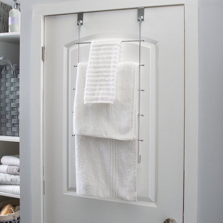 Long over the door best sale towel rack